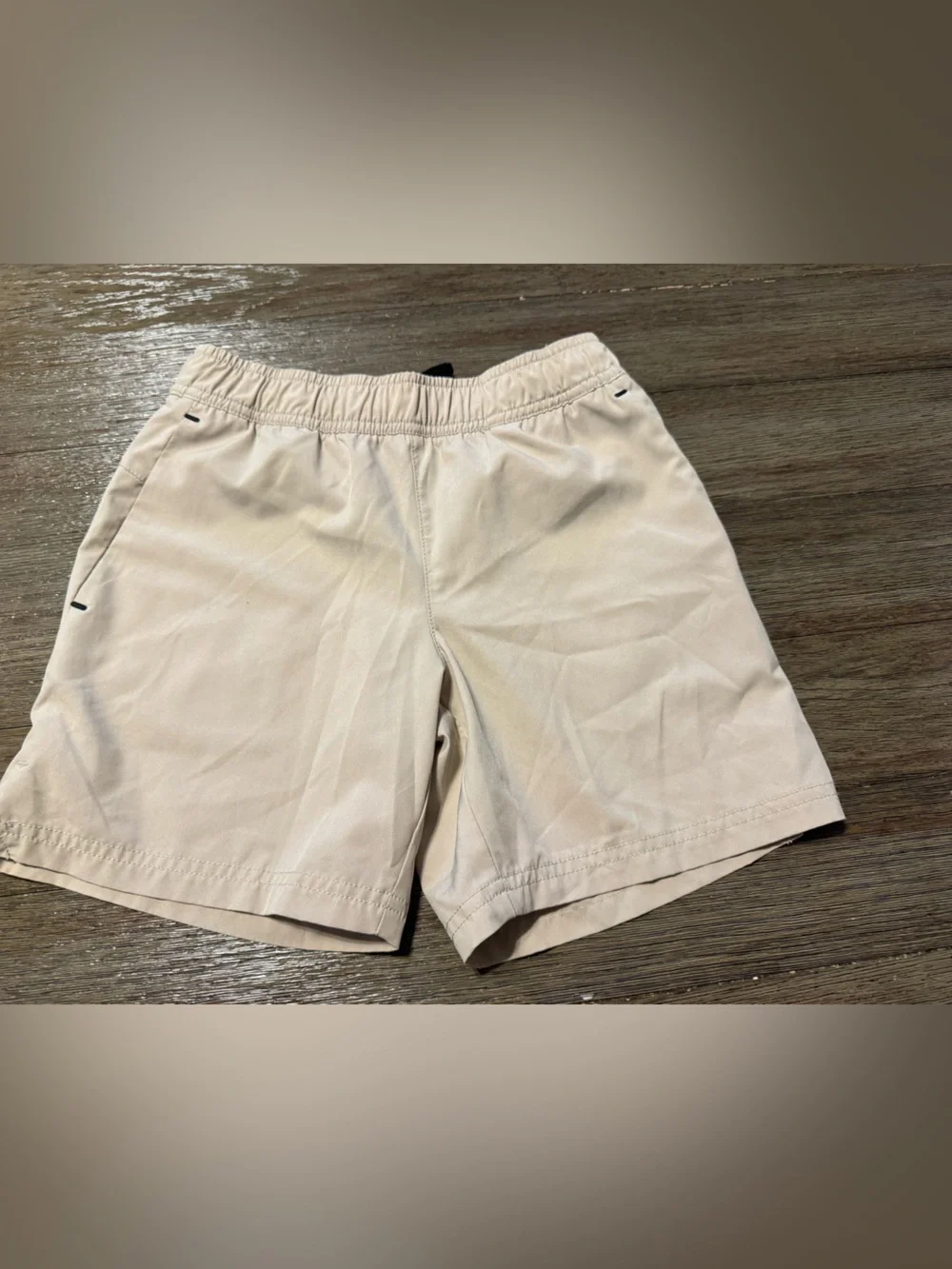 Old Navy Kids Light Beige Elastic-Waist Shorts